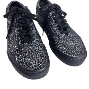 Vans Old Skool Sparkly Leopard Skate Shoes 6.5